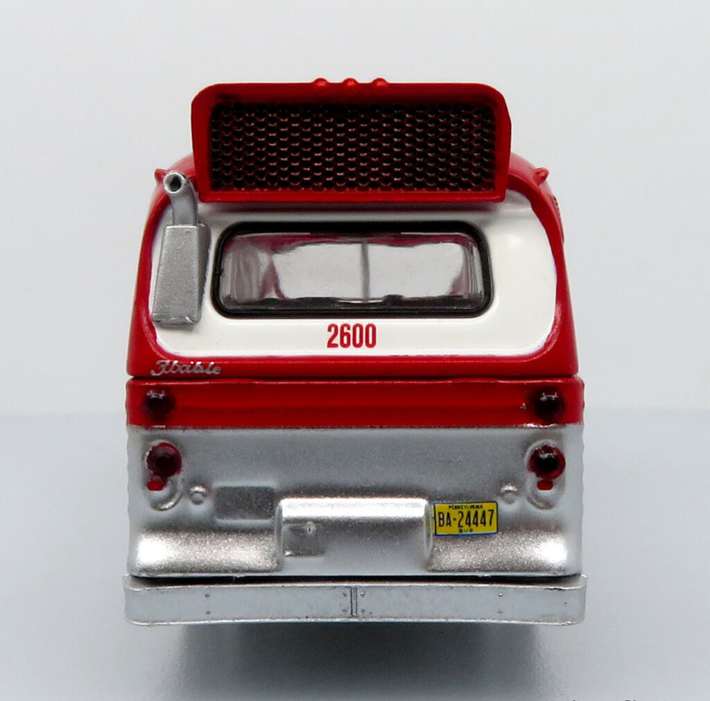 Iconic Replicas Flxible Fishbowl Transit Bus Pittsburgh Area Transit 87-0601