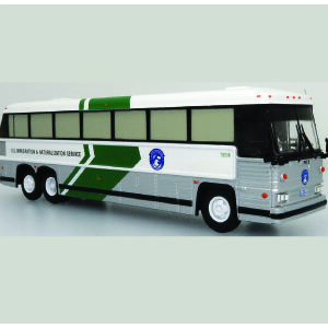 Iconic Replcias MCI MC12 Coach Bus Immigration 87-0343