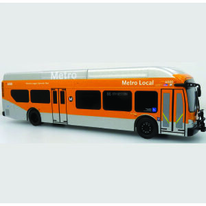 Iconic Replicas New Flyer Xcelsior XN40 Transit Bus LA Metro, Los Angeles California 1/43 Scale 43-0604