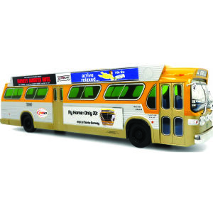 Iconic Replicas GM Fishbowl Transit Bus RTD Los Angeles 43-0667