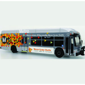 Iconic Replicas New Flyer Xcelsior XN40 LA Metro Warner City Shuttle 87-0534