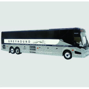 Iconic Replicas Prevost H345 Coach Bus Greyhound New York 87-0659
