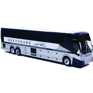 Iconic Replicas Prevost H345 Coach Bus Greyhound Vintage livery 87-0659