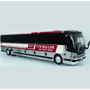 Iconic Replicas Prevost X345 Coach Bus CYR Bus Line Old Town, Maine 87-0476