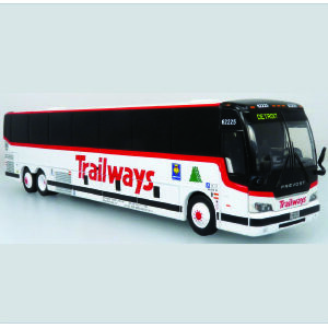 Iconic Replicas Prevost X345 Coach Bus Trailways 87-0477