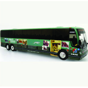 Iconic Replicas Prevost X345 Greyhound Tribute to the Heroes 87-0396