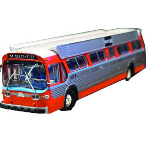 Coming In February Rapido Fishbowl/New Looks Transit Bus Miami Dade, Miami Florida 1/87 Scale-HO Scale