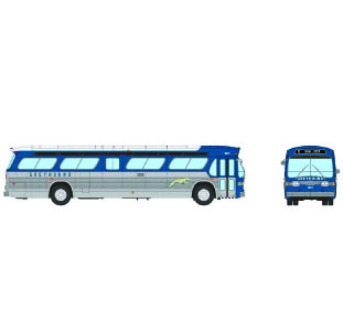 Rapido Fishbowl Bus Greyhound 753120