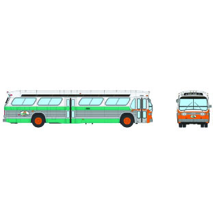 Rapido GM Fishbowl Transit Bus A-C Transit 753136