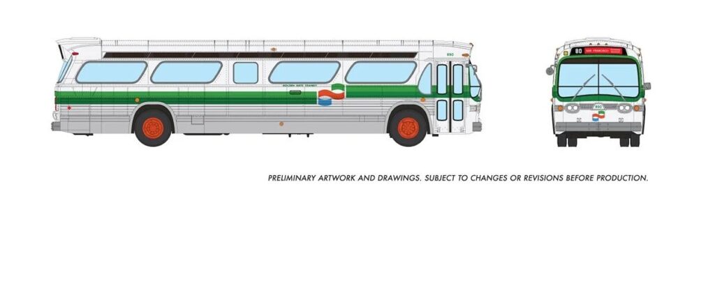 Rapido Fishbowl Transit Bus Golden Gate Transit 753114
