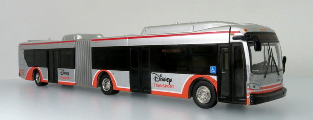 Iconic Replicas New Flyer Xcelsior Articulated Bus Disney Transport 87-0306