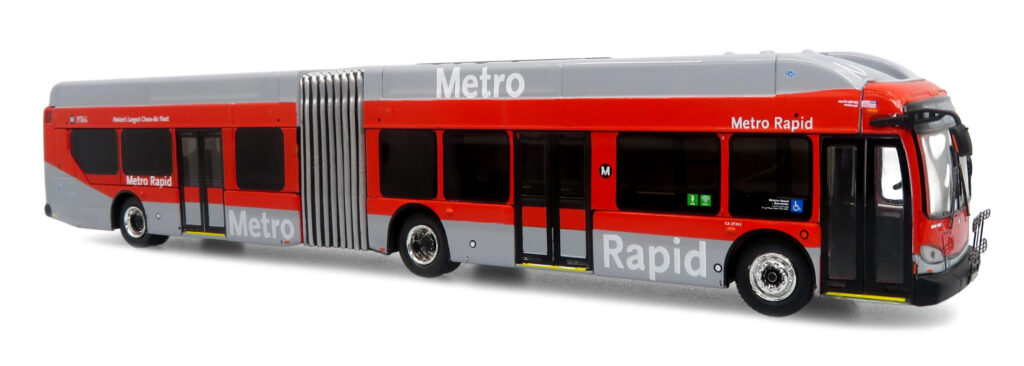 Iconic Replicas New Flyer Xcelsior Articulated Transit Bus LA Metro 87-0655