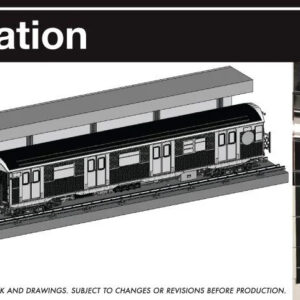 Rapido New York City Subway R-32 with 34th Street Platform AA