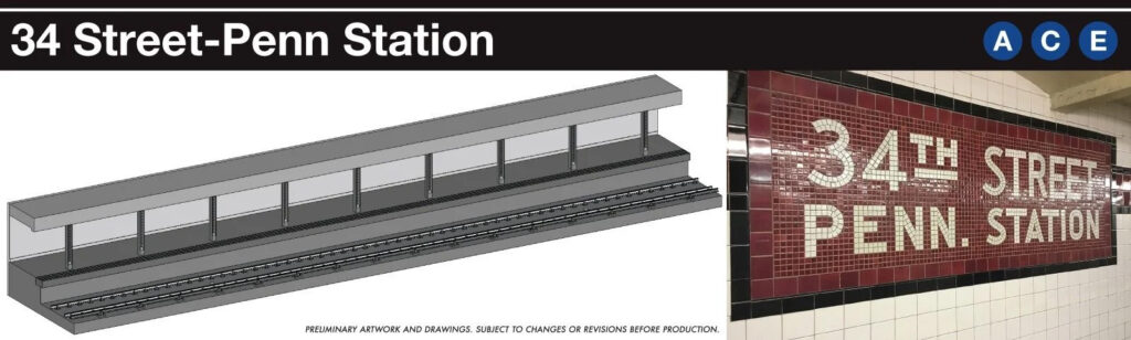 Rapido New York City Subway Platform 34th Street
