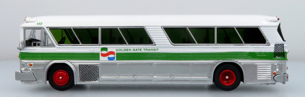 Iconic Replicas MCI MC5A Golden Gate Transit 87-0626