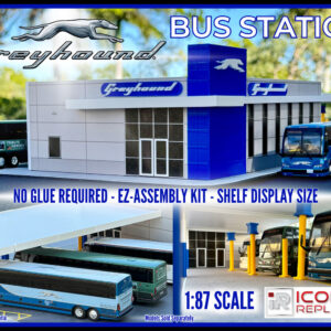 Iconic Replicas Greyhound Bus Station Kit 87-0599