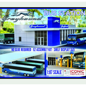 Iconic Replicas Greyhound Bus Station 87-0599
