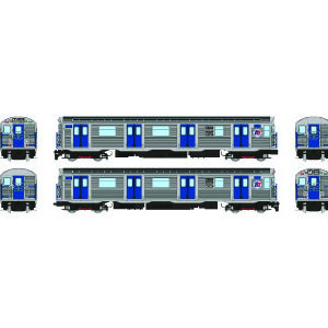 Pre-Order Rapido New York City Subway Car Set R-32 Brightliner HO Scale (UnPowered): NYCTA-TA Logo-UnRebuilt Version