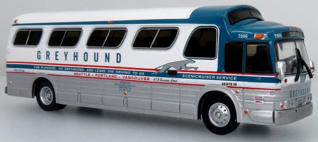 Iconic Replicas GM PD4107 Buffalo Coach Bus Greyhound 87-0278