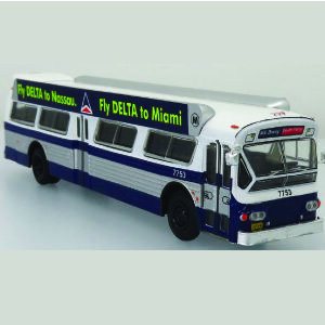 Iconic Replicas Flxible 53102 Fishbowl Transit Bus New York City 87-0279