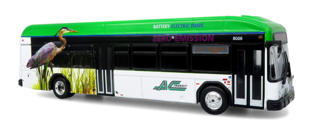 Iconic Replicas Gillig BEB Transit Bus A/C Transit California 87-0678