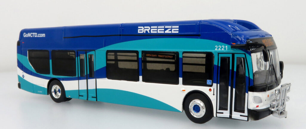 Iconic Replicas New Flyer Xcelsior XN40 NCTD Breeze (North County Transit District) San Diego CA 87-0613