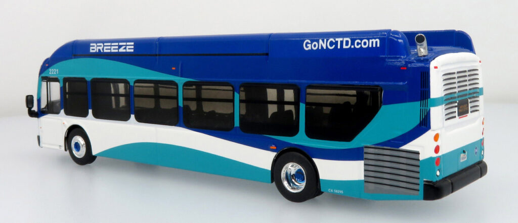 Iconic Replicas New Flyer Xcelsior XN40 NCTD Breeze (North County Transit District) San Diego CA 87-0613