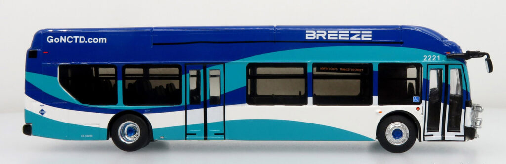 Iconic Replicas New Flyer Xcelsior XN40 NCTD Breeze (North County Transit District) San Diego CA 87-0613