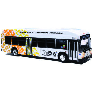 Iconic Replias Gillig BEB Transit Bus The Bus Honolulu Hawaii 87-0676