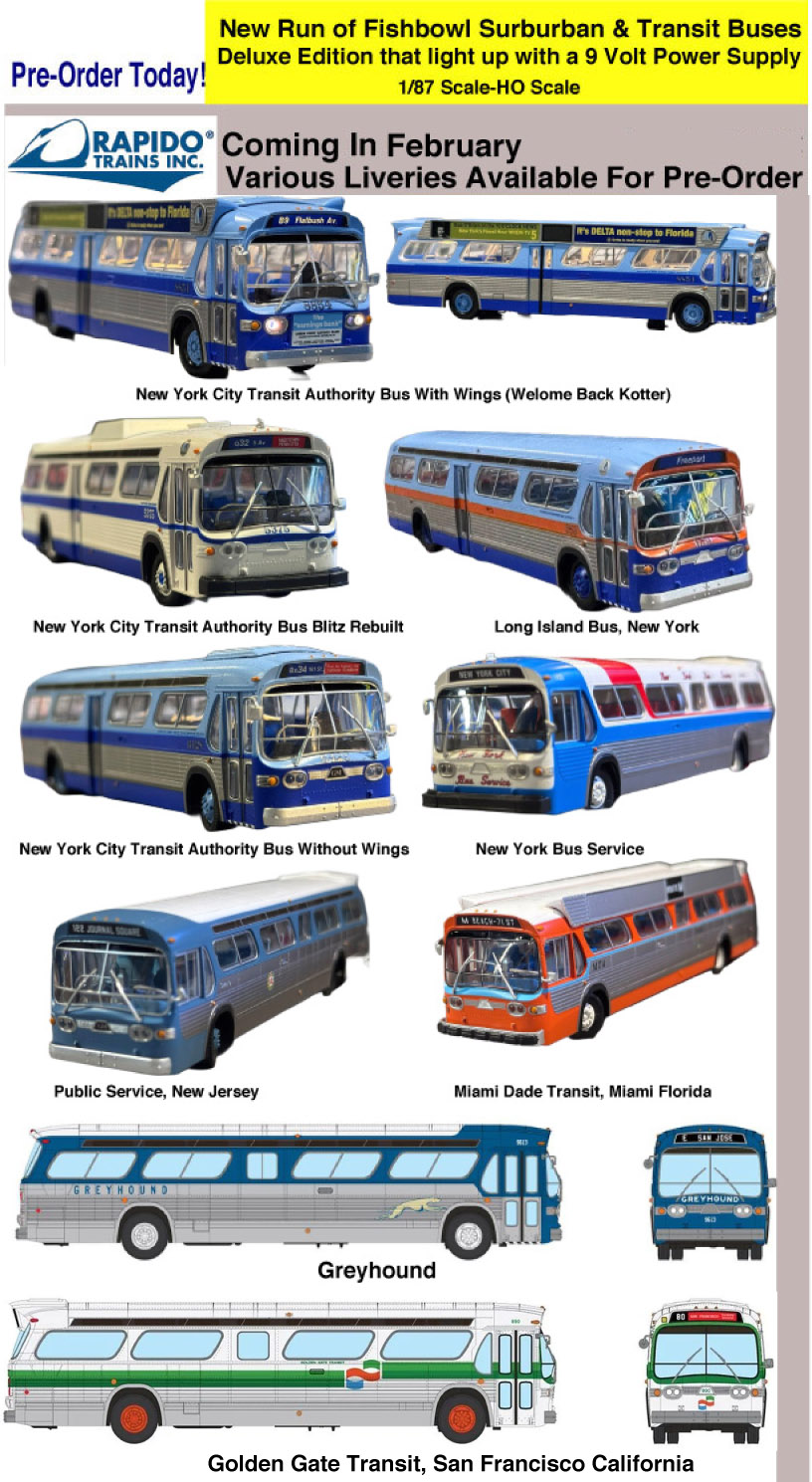 Rapido Fishbowl Buses