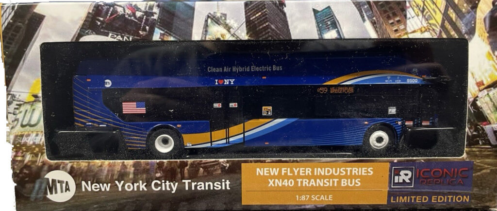 Iconic Replicas New Flyer Xcelsior MTA NYC Transit Bus Q59 87-0193