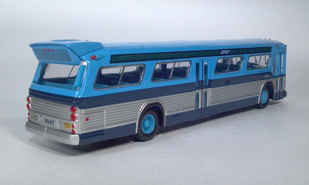 Corgi GM Fishbowl Bus New York City Transit Authority 2 Tone Blue C54312