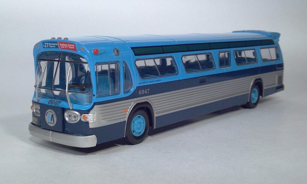 Corgi GM Fishbowl Bus New York City Transit Authority 2 Tone Blue C54312