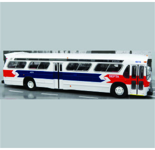 Rapido GM Fishbowl Bus Septa Late Livery 753162