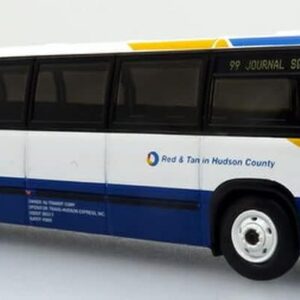 Iconic Replicas RTS Transit Bus Coach USA-Red & Tan NJ 87-0318