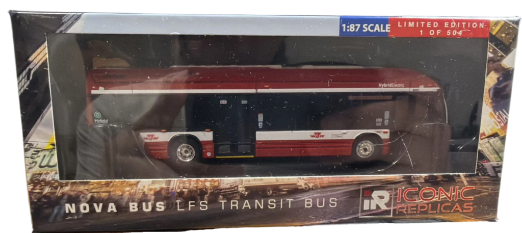 Iconic Replicas Nova LFS HEV Transit Bus TTC Toronto 87-0533 
