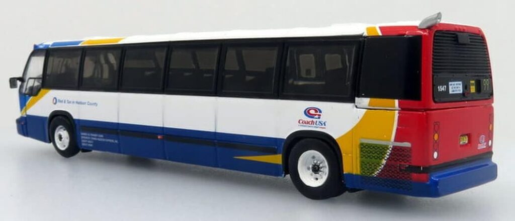 Iconic Replicas RTS Transit Bus Coach USA-Red & Tan NJ 87-0318
