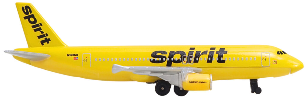 Daron Spirit Airlines Single Airplane A320 RT3874
