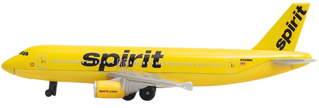 Daron Spirit Airlines Single Airplane A320 RT3874