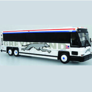 Iconic Replicas MCI D4000 Greyhound Bus Shadow livery 87-0561