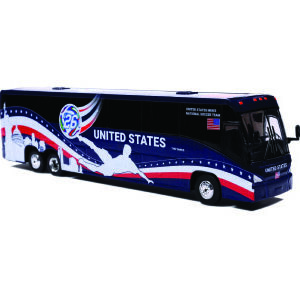 Iconic Replicas MCI J4500 Coach Bus World Cup Bus United States National Soccer Team 87-0715