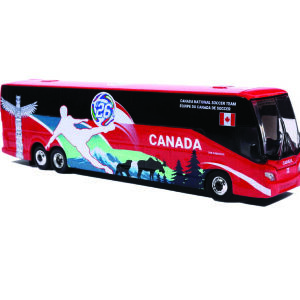 Iconic Replicas Prevost H345 Canada World Cup Bus 87-0719