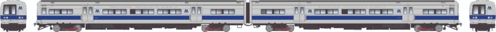 Rapido Trains Long Island Railroad M3 with blue stripe 207501