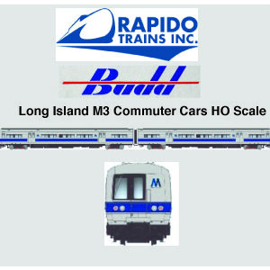 Rapido Trains Budd M3 Long Island Railraod Blue Stripe