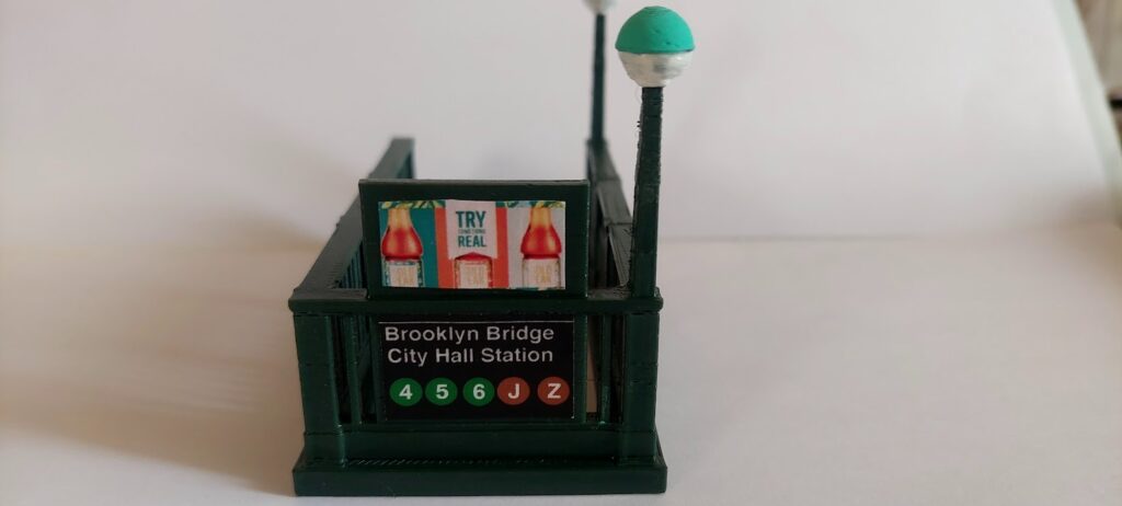 New York City Subway Entrance Brooklyn Bridge City Hall