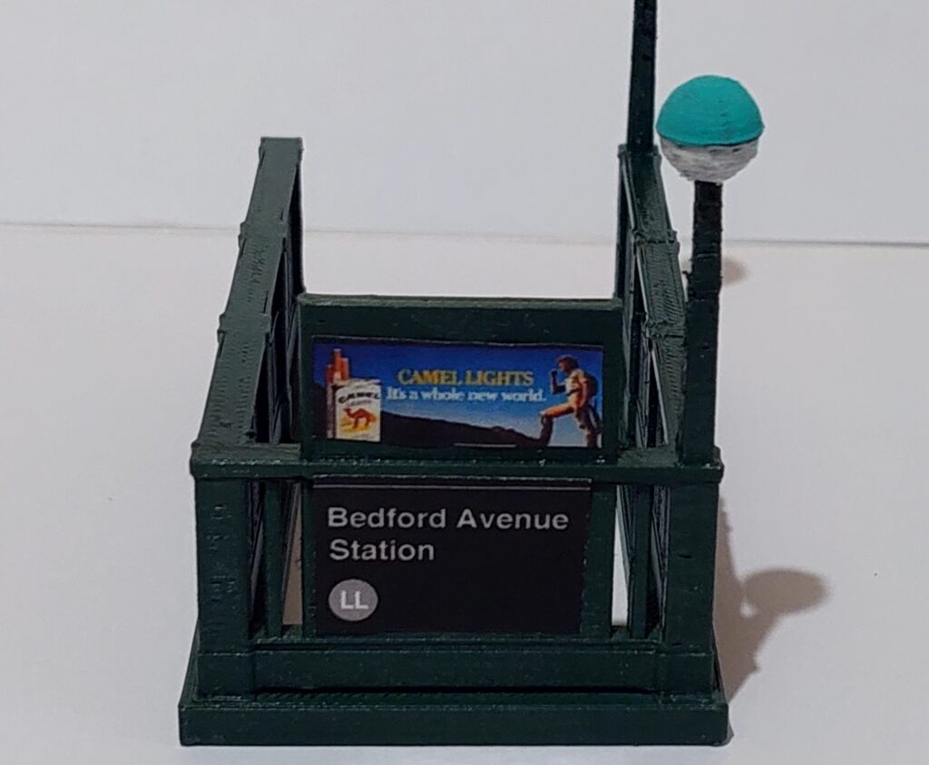New York City Subway Entrance Bedford Avenue Station LL Train