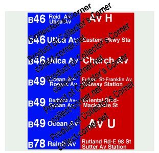 New York City Transit Bus Roll Signs Poster 3