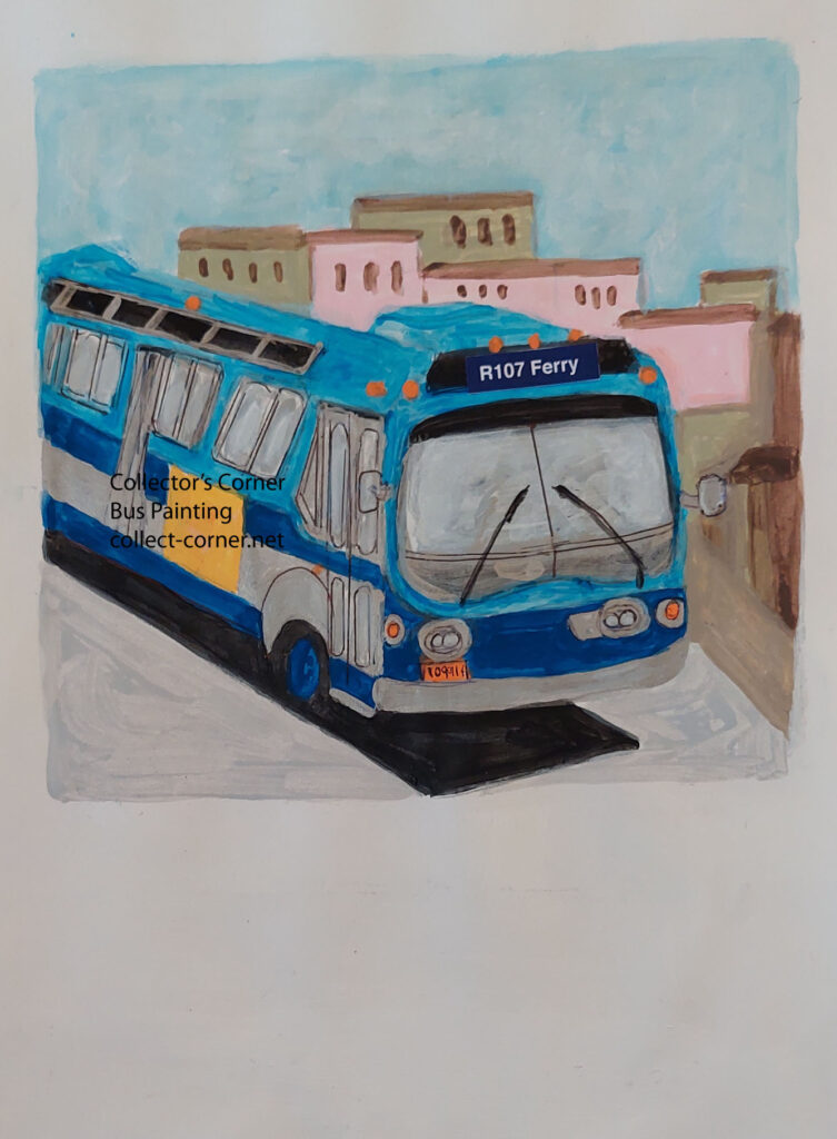 New York City Transit Fishbowl Bus painting