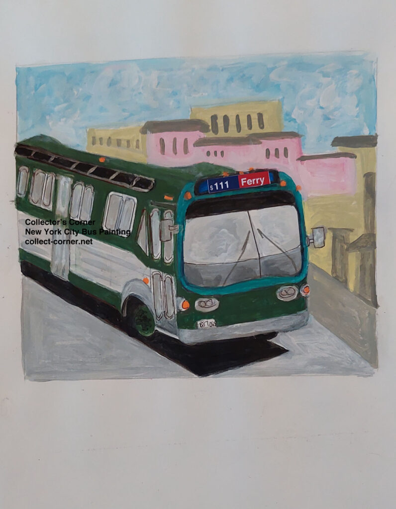 New York City Transit Fishbowl Bus Painting 