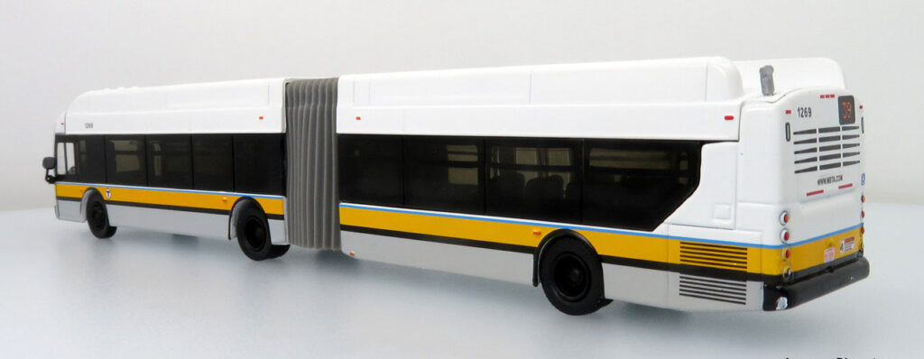 Iconic Replicas New Flyer Xcelsior Articulated Transit Bus Boston T MBTA 87-0334